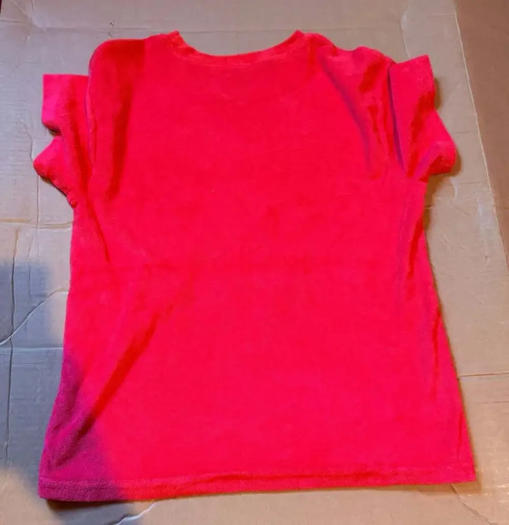 Disney Pixar Cars Lightning McQueen Size 10-12 Pink Red Graphic Tee Shorts Set